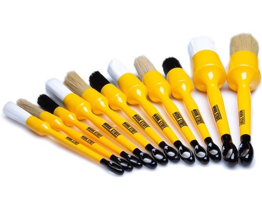 Set Da 5 Spazzole Per Pulizia Auto: Setole Morbide Per Interni, Ruote E Cruscotto - 2